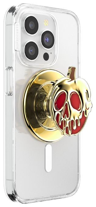 Fingerring für Apple iPhone 12  PopGrip für MagSafe Enamel Poison Apple (Gold, Rot) 