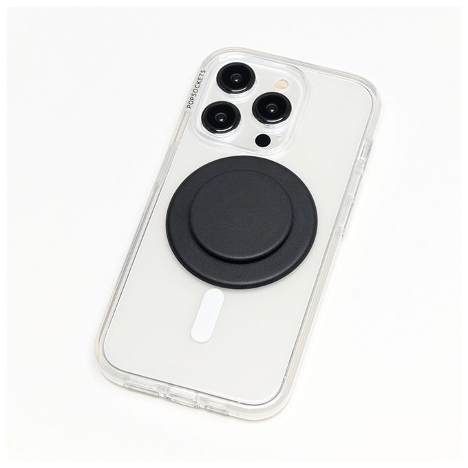 Fingerring für Apple iPhone 12+  PopGrip MagSafe Round (Schwarz) 