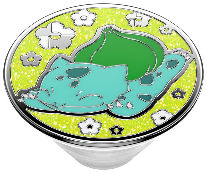 Fingerring für Universal  PopGrip Pokémon - Enamel Bulbasaur Nap (Mehrfarbig) 