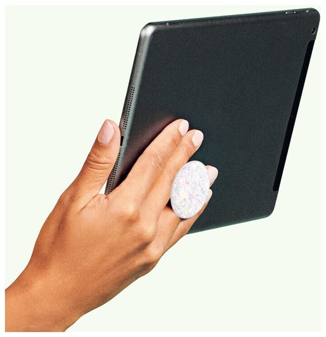 Fingerring für Universal  PopGrip Premium Iridescent Confetti White (Mehrfarbig) 