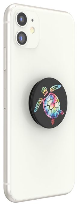Fingerring für Universal  PopGrip Pshychedelic Turtle (Schwarz, Mehrfarbig) 