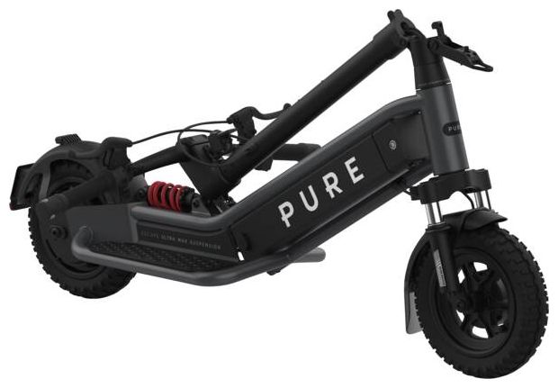 E-Scooter 75 km Reichweite  Escape Ultra Max Suspension (Schwarz) 