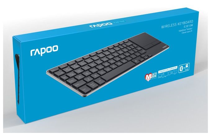 Büro Tastatur RF Wireless + Bluetooth 2.4 GHz  E2810M (Dunkles Grau) 