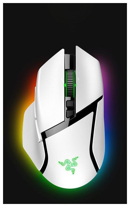 30000 DPI Gaming Maus Optisch  Basilisk V3 Pro (Weiß) 