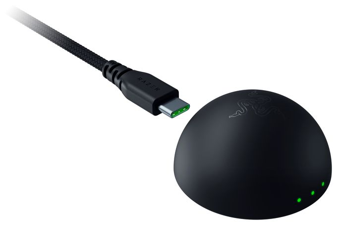 45000 DPI Gaming Maus Optisch  DeathAdder V4 Pro (Schwarz) 