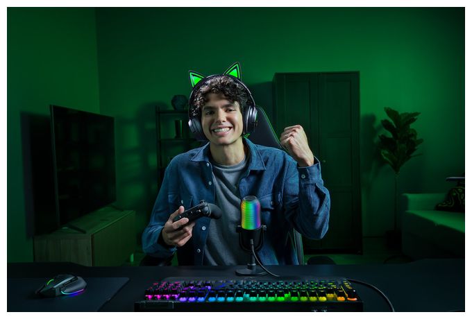 Over Ear Bluetooth Kopfhörer kabelgebunden&kabellos USB Typ-A  Kraken Kitty V3 Pro (Schwarz) 
