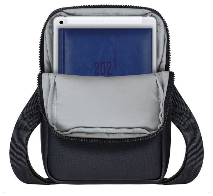 Messengerhülle aus Kunststoff für Jede Marke bis 20,3 cm (8") Staubresistent, Kratzresistent (Schwarz) 8810 Crossbody Tasche 