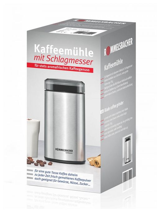 Kaffeemühle für 70 g 200 W  EKM100 (Schwarz, Edelstahl) 