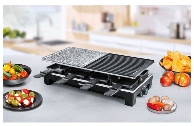 Raclettegrill für 8 Personen 1350 W  RCS1350 (Schwarz/Edelstahl) 