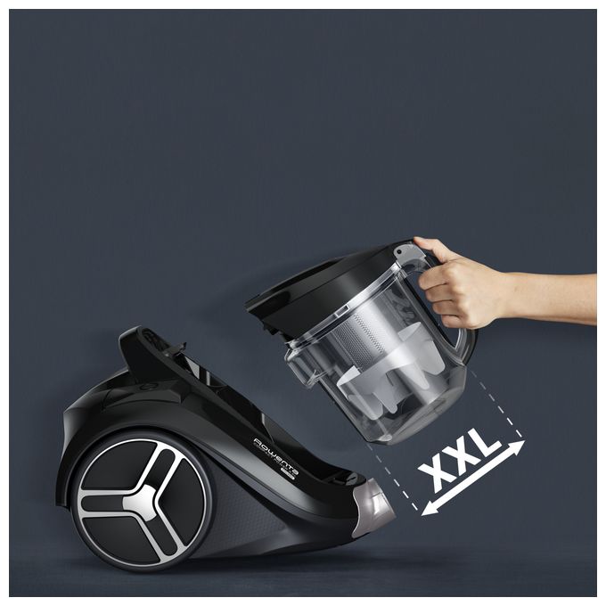 Bodenstaubsauger Beutellos 900 W  RO4B30 Compact Power XXL (Schwarz, Bronze) 