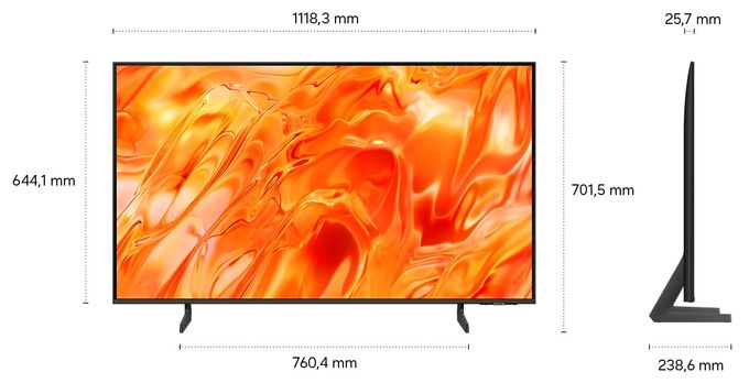 NeoQLED 127 cm (50 Zoll) Fernseher 4K Ultra HD VESA 200 x 200 mm GQ50QN71HAUXZG 