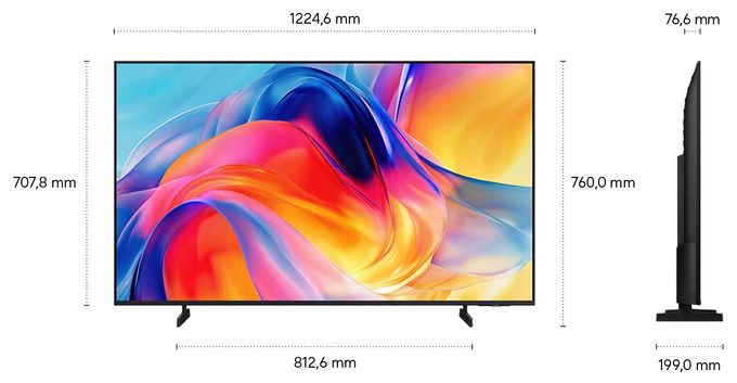 LED 139,7 cm (55 Zoll) Fernseher 4K Ultra HD VESA 200 x 200 mm GU55M71HAUXZG 