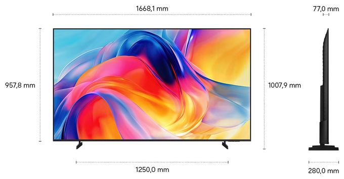 LED 190,5 cm (75 Zoll) Fernseher 4K Ultra HD VESA 400 x 300 mm GU75M71HAUXZG 