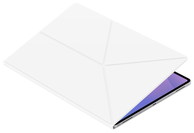 Cover für Samsung Galaxy Tab S11 Ultra bis 27,9 cm (11") Staubresistent mit Magnetverschluss (Weiß) Book 