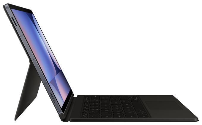 für Samsung Galaxy Tab S10+ / S9+ / S9 FE+ bis 31,5 cm (12.4")  Book Cover Keyboard EF-DX825 (Schwarz) 