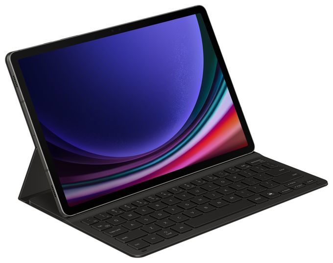 für Samsung Galaxy Tab S9, Galaxy Tab S9 FE bis 27,9 cm (11")  Book Cover Keyboard Slim EF-DX720 (Schwarz) 