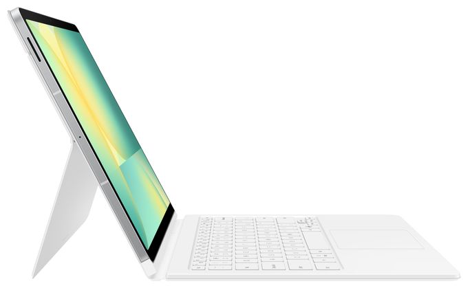 für Samsung Galaxy Tab S10 FE+  Book Cover Keyboard (Weiß) 