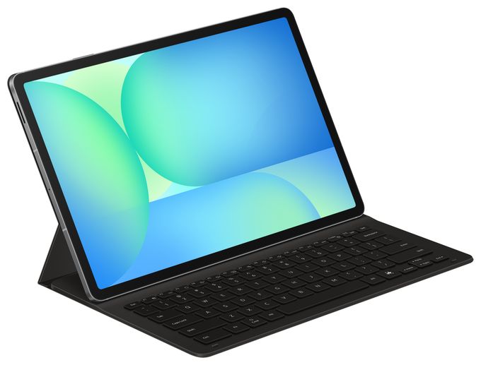 für Samsung Galaxy Tab S10 FE+  Book Cover Keyboard Slim (Schwarz) 