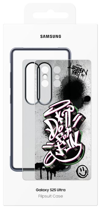 Cover für Samsung Galaxy S25 Ultra  Flipsuit Rugged Case (Schwarz, Mehrfarbig) 