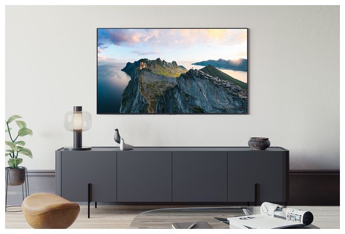 QLED 2,16 m (85 Zoll) Fernseher 4K Ultra HD VESA 600 x 400 mm  GQ85QN80FAU (Karbon, Silber) 