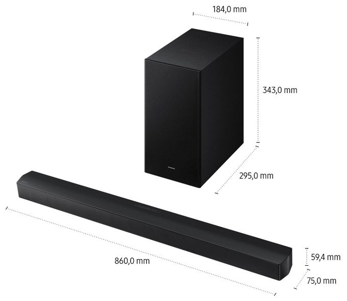 Soundbar 3.1 Kanäle  HW-B660GF/ZG (Schwarz) 