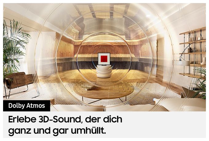 120 W Wlan Lautsprecher mit Bluetooth  HW-LS60D Music Frame (Schwarz) 