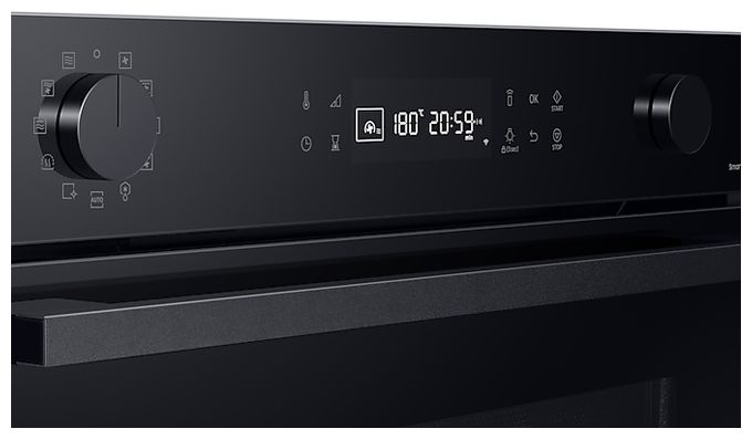 Einbaubackofen 50 l AutoClean Mikrowelle NQ5B4553FBK 