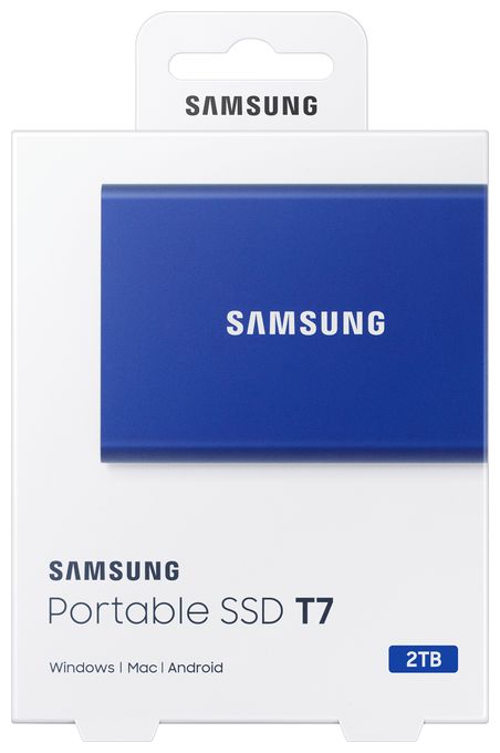 2 TB SSD  Portable SSD T7 (Blau) 