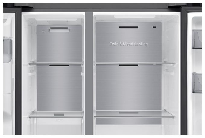 Side-by-Side Kühl-/ Gefrierkombination 409 l / 225 l 226 kWh 1780 mm x 912 mm  RS70F67KCF (Schwarz) 