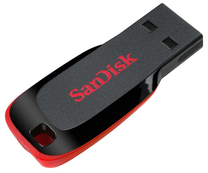 USB Typ-A Stick 64 GB  Cruzer Blade (Schwarz, Rot) 