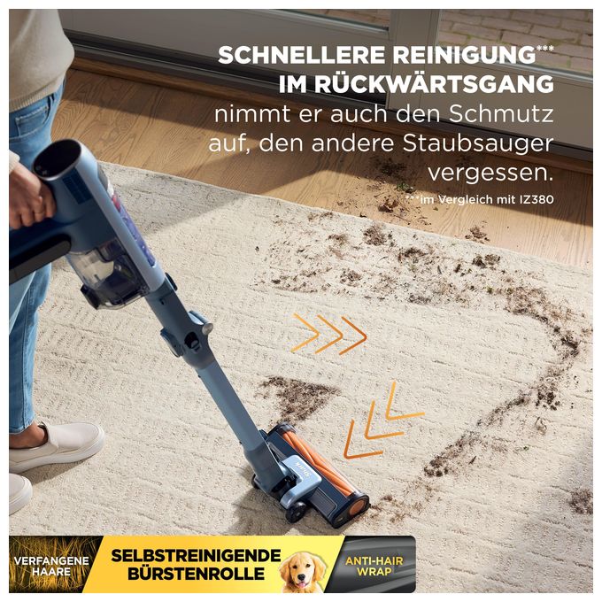 Handstaubsauger Beutellos bis 60 min Laufzeit HEPA  IA3244EUT (Blau) 