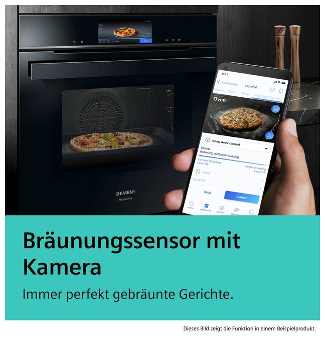 Einbaubackofen groß AutoClean (Schwarz) iQ700 HB978GUB1 