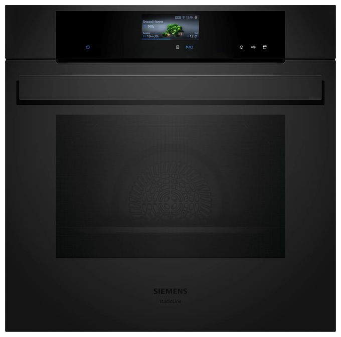 Einbaubackofen groß Dampfgaren AutoClean (Schwarz) iQ700 HS936GCM1 