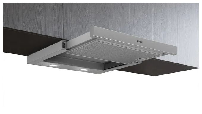 Abluft/Umluft Dunstabzugshaube/Esse Einbau 60 cm (Silber) iQ100 LI64LB521 
