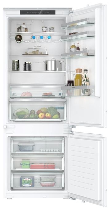 285 l / 98 l Kühl-Gefrierkombi freistehend NoFrost 256 kWh Jahr  iQ300 KB96NVFE0 (Nicht zutreffend) 