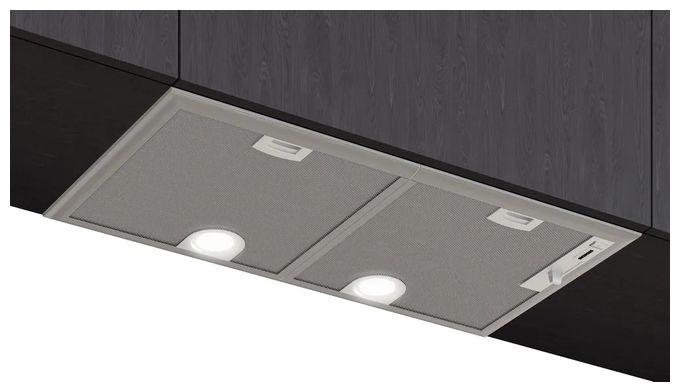 Abluft/Umluft Dunstabzugshaube/Esse Einbau 73 cm (Metallisch, Silber) iQ300 LB75566 Lüfterbaustein 