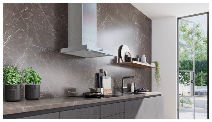 Abluft/Umluft Dunstabzugshaube/Esse Wand 60 cm (Silber) iQ300 LC65BCC30 