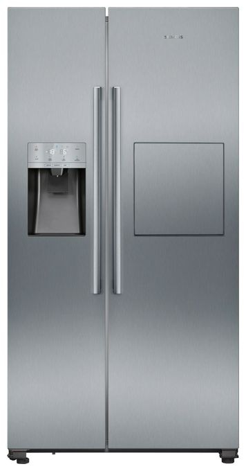 Side-by-Side Kühl-/ Gefrierkombination 369 l / 191 l 258 kWh NoFrost 1787 mm x 908 mm  iQ500 KA93GAIDP (Grau) 