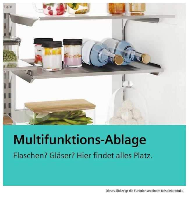 Side-by-Side Kühl-/ Gefrierkombination 309 l / 242 l NoFrost  iQ500 KA95FPIEP Europäischer (Edelstahl) 