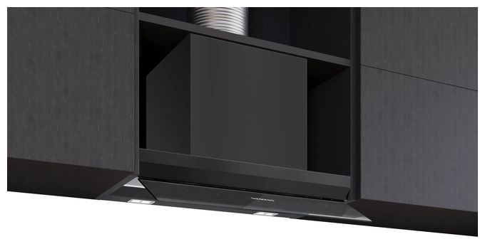 Abluft/Umluft Dunstabzugshaube/Esse Einbau 60 cm (Schwarz) iQ500 LJ67BDP60 