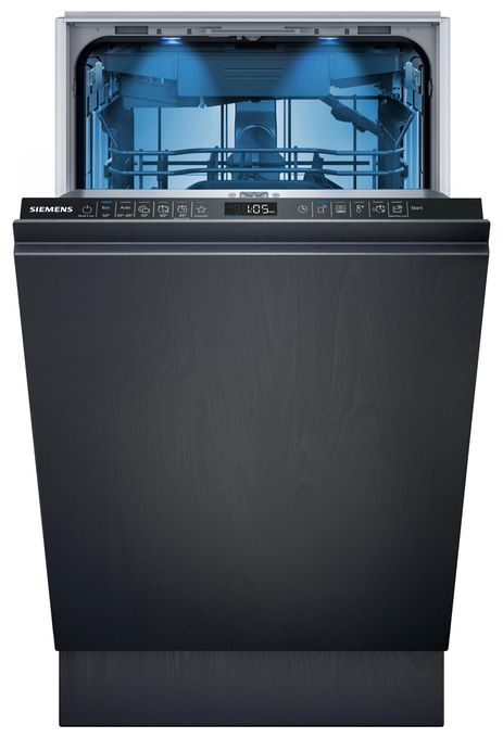 45 cm Geschirrspüler vollintegriert (ohne Front) Leise 10 Maßgedecke aquaStop Funktion Wärmetauscher iQ500 SR65EX09ME 