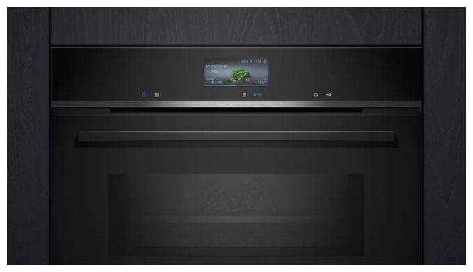Einbaubackofen kompakt AutoClean Mikrowelle iQ700 CM724G1B1 