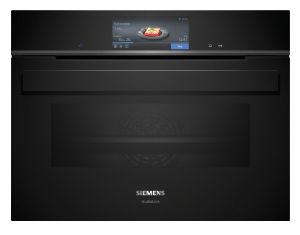 Einbaubackofen kompakt Dampfgaren AutoClean (Schwarz) iQ700 CS938GDD2 