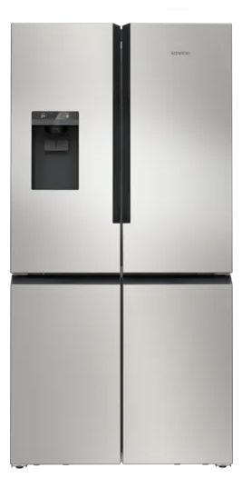 Side-by-Side Kühl-/ Gefrierkombination French Door 375 l / 199 l 327 kWh NoFrost 1830 mm x 905 mm  iQ700 KF96DPPEA (Edelstahl) 