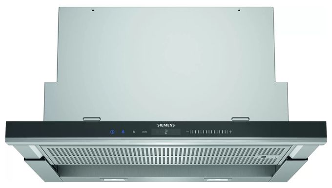 Abluft/Umluft Dunstabzugshaube/Esse Einbau 60 cm (Schwarz, Edelstahl) iQ700 LI69SA684 