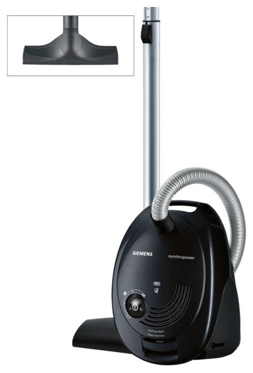 Bodenstaubsauger mit Staubbeutel 600 W Hygienefilter  VS06A212 (Schwarz) 