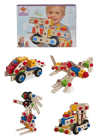  Constructor Große Lok Bauset (Mehrfarbig) 