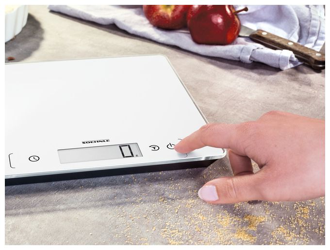 Elektronische Küchenwaage bis 10 kg Genauigkeit 1 g  61505 Page Comfort 400 (Weiß) 