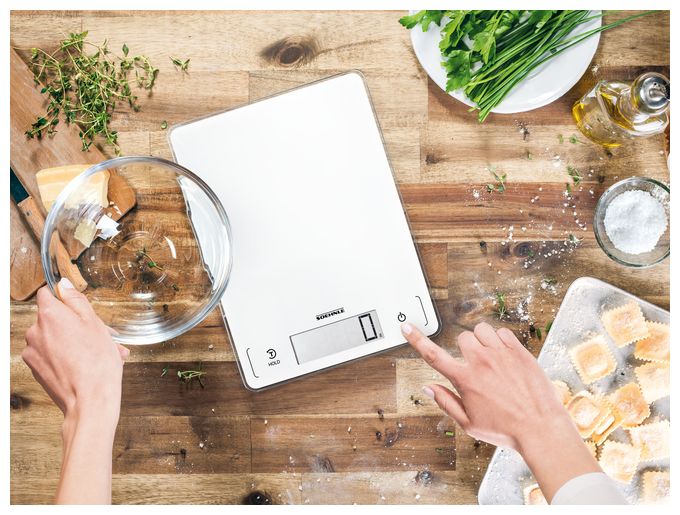 Elektronische Küchenwaage bis 20 kg Genauigkeit 1 g  61507 Page Profi 300 (Weiß) 