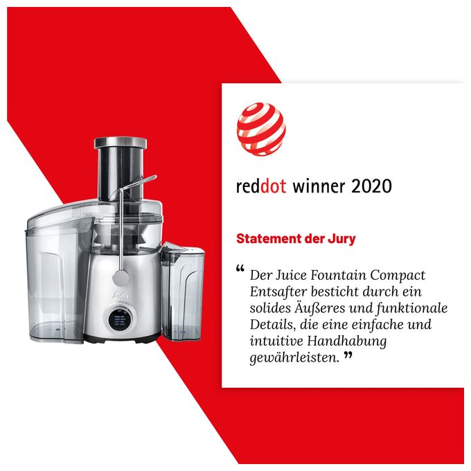 1200 W  8451 Juice Fountain Compact (Schwarz, Silber) 